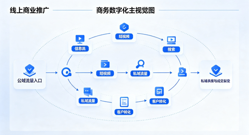 会昌县线上商业推广怎么做？全域流量闭环搭建与低成本转化实战指南
